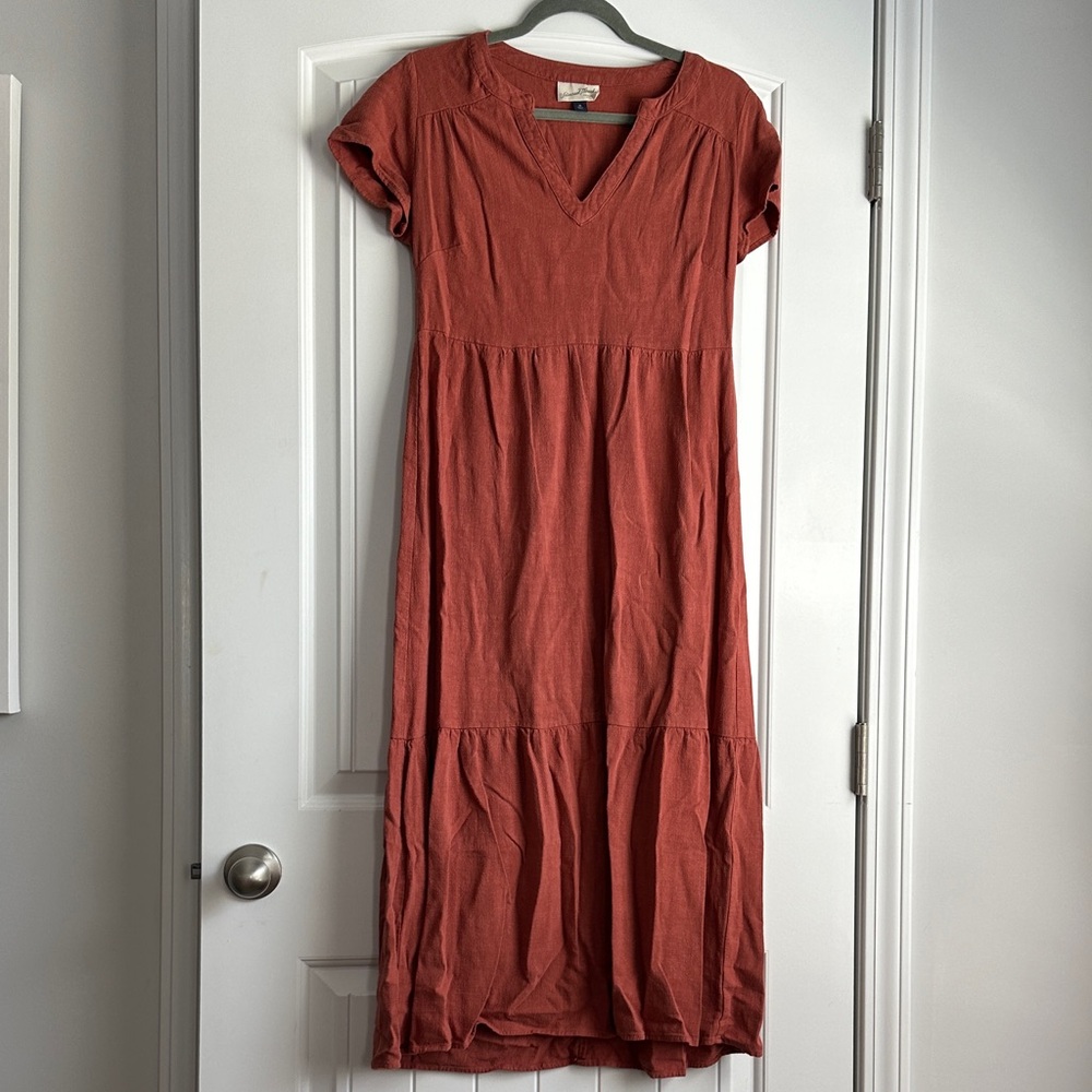 Universal Thread Terracotta V-Neck Maxi Dress